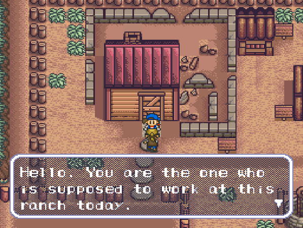 Harvest Moon - SNES game screenshot (1996) by Pack-In-Video